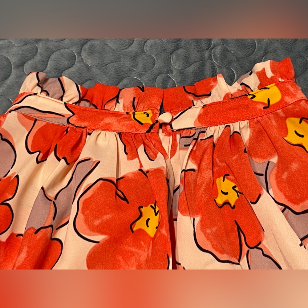 THML Coral Floral Puff-Sleeve Blouse - Picture 8 of 11